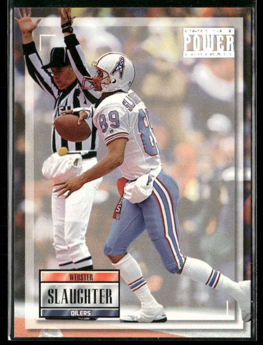 Webster Slaughter 1993 Pro Set Power #89 Houston Oilers