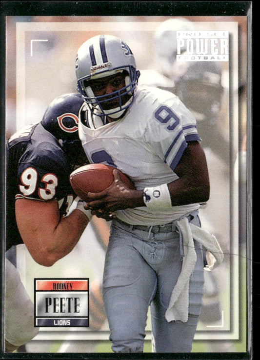 Rodney Peete 1993 Pro Set Power #9 Detroit Lions