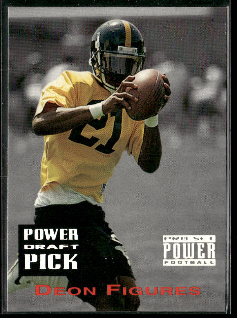 Deon Figures 1993 Pro Set Power Draft Picks #PDP23 Pittsburgh Steelers
