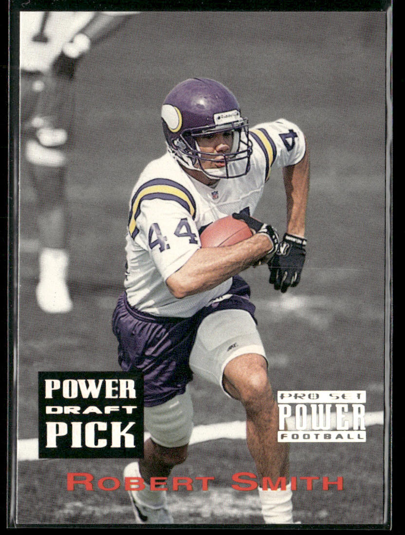Robert Smith 1993 Pro Set Power Draft Picks #PDP30b Minnesota Vikings