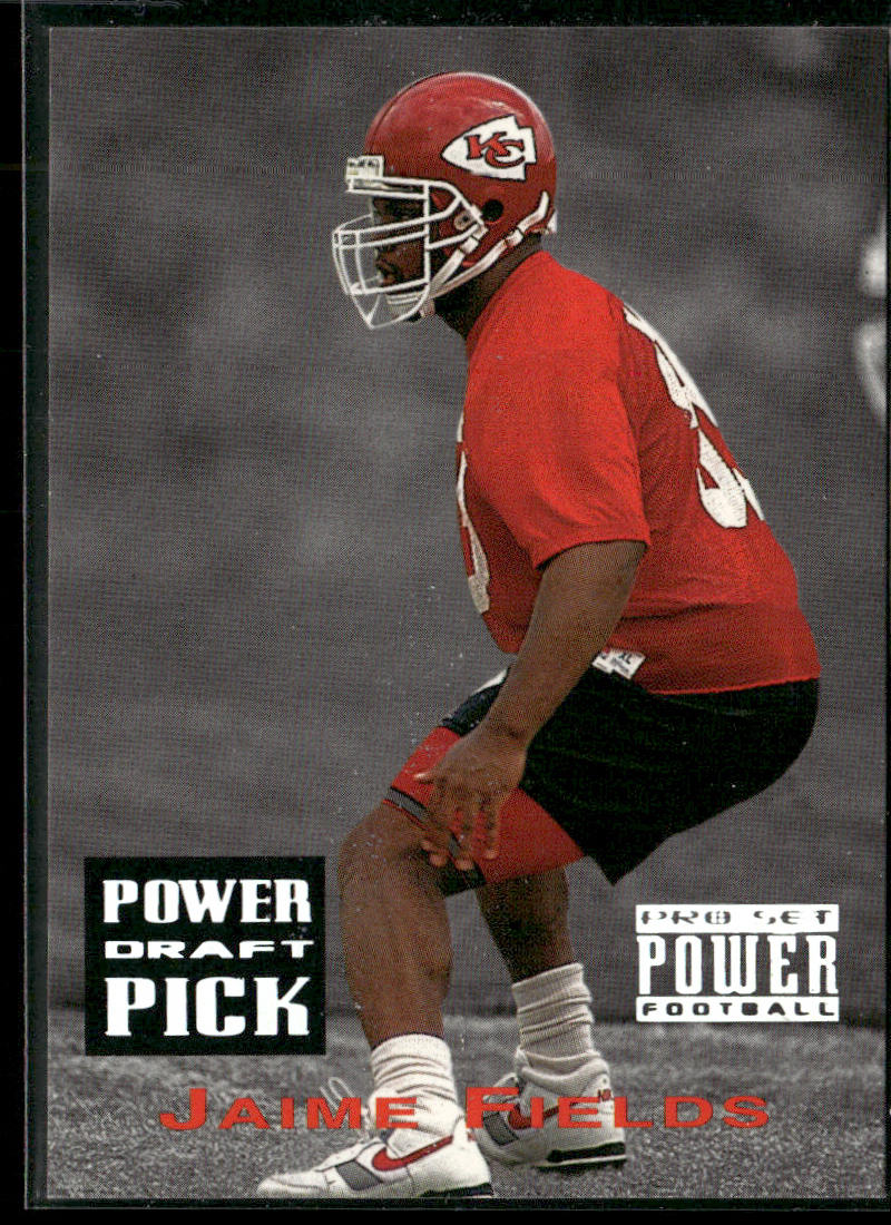 Jaime Fields 1993 Pro Set Power Draft Picks #PDP12 Kansas City Chiefs