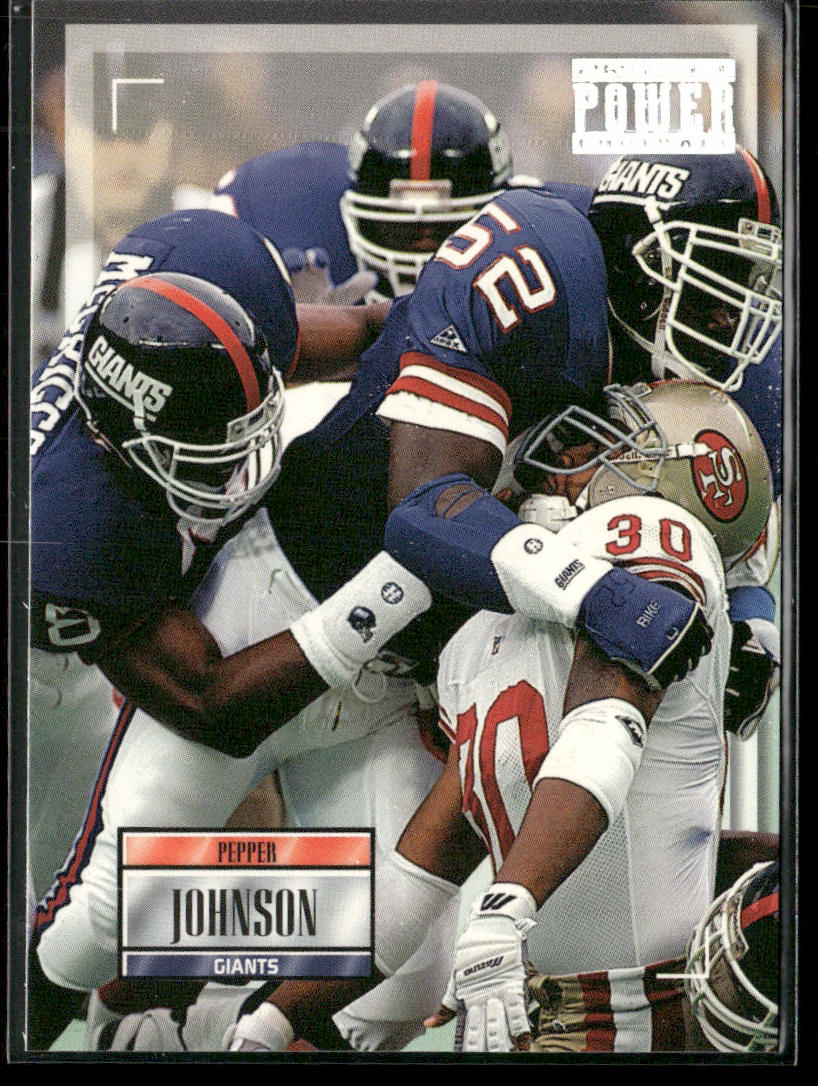 Pepper Johnson 1993 Pro Set Power #52 New York Giants