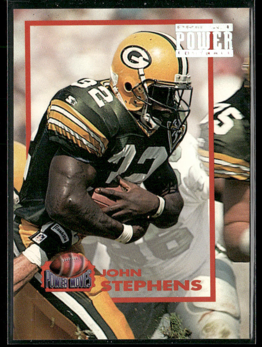 John Stephens 1993 Pro Set Power Power Moves #PM34 Green Bay Packers