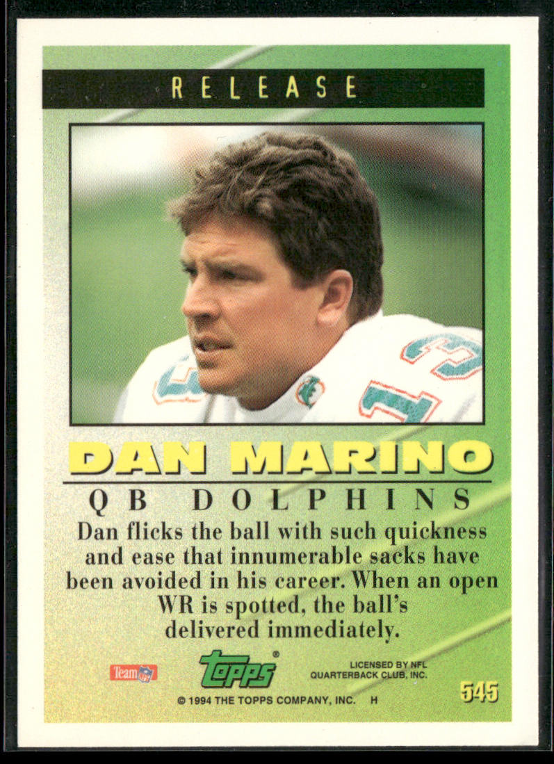 Dan Marino 1994 Topps #545 Miami Dolphins