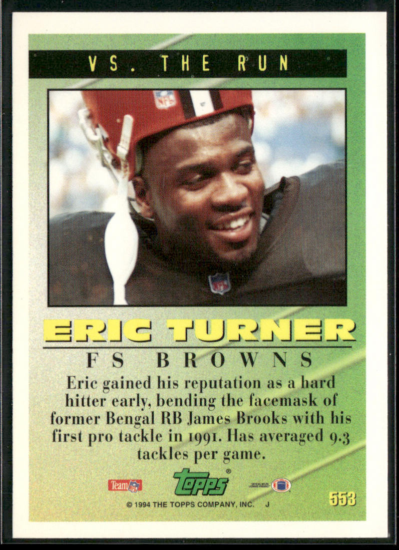 Eric Turner 1994 Topps #553 Cleveland Browns