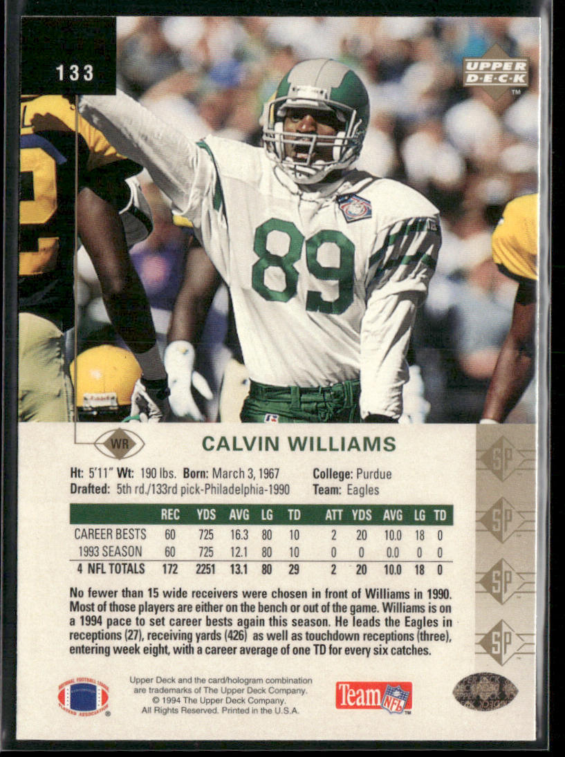 Calvin Williams 1994 SP #133 Philadelphia Eagles