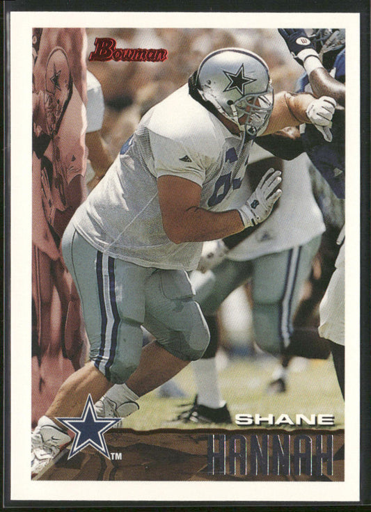Shane Hannah 1995 Bowman #214 RC Dallas Cowboys