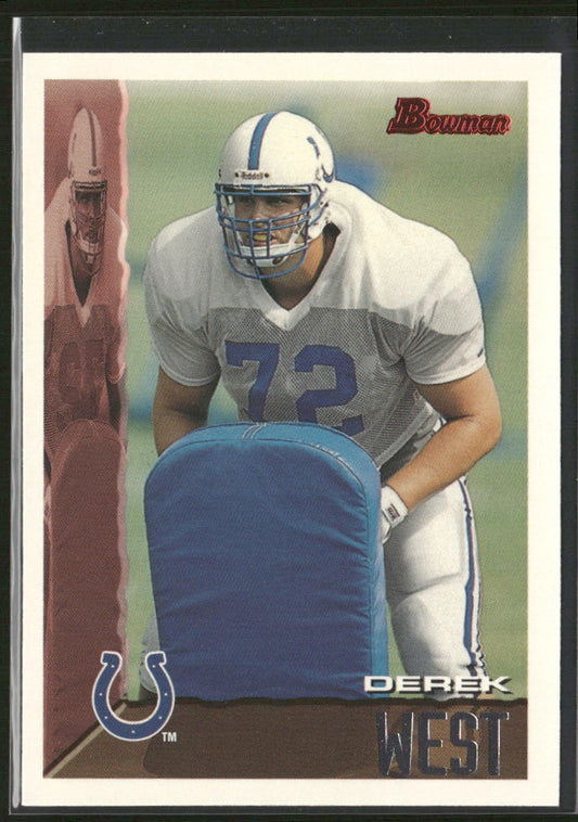 Derek West 1995 Bowman #167 RC Indianapolis Colts