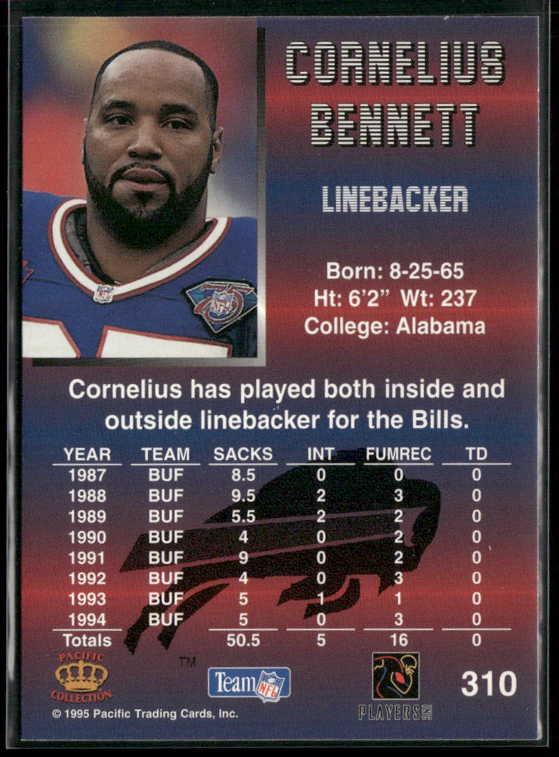 Cornelius Bennett 1995 Pacific #310 Buffalo Bills