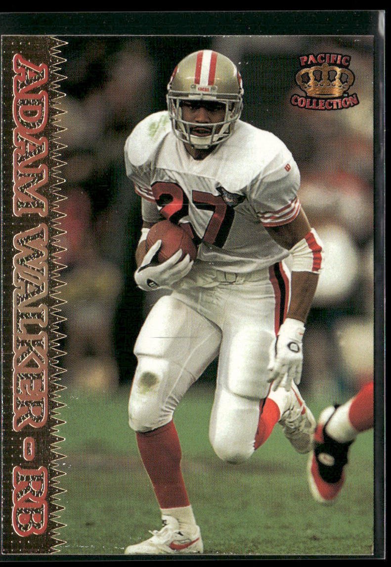 Adam Walker 1995 Pacific #30 RC San Francisco 49ers