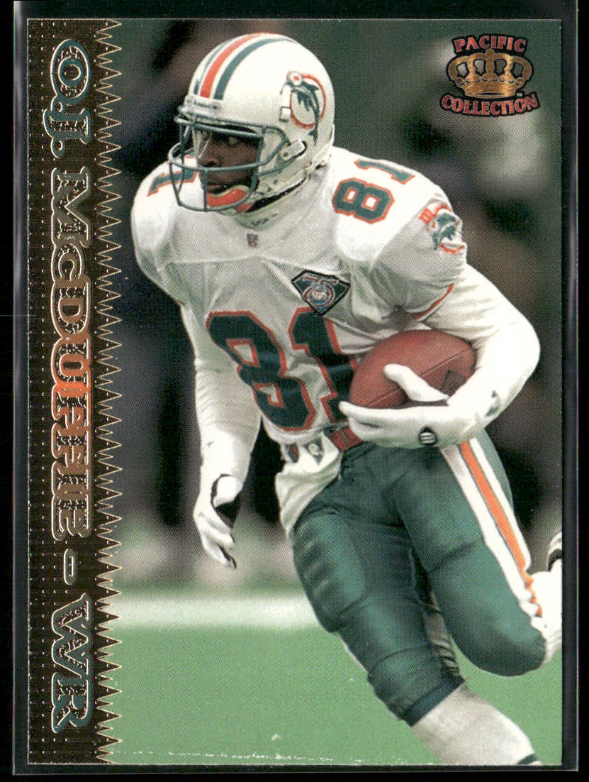 O.J. McDuffie 1995 Pacific #109 Miami Dolphins front