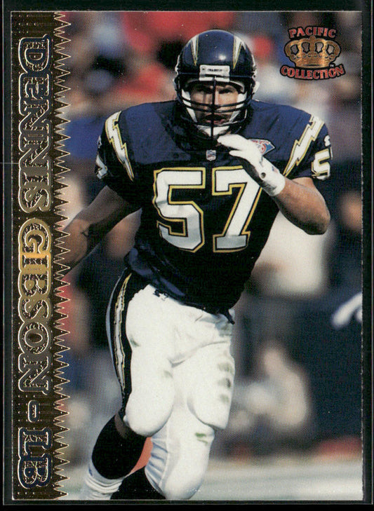 Dennis Gibson 1995 Pacific #72 San Diego Chargers front