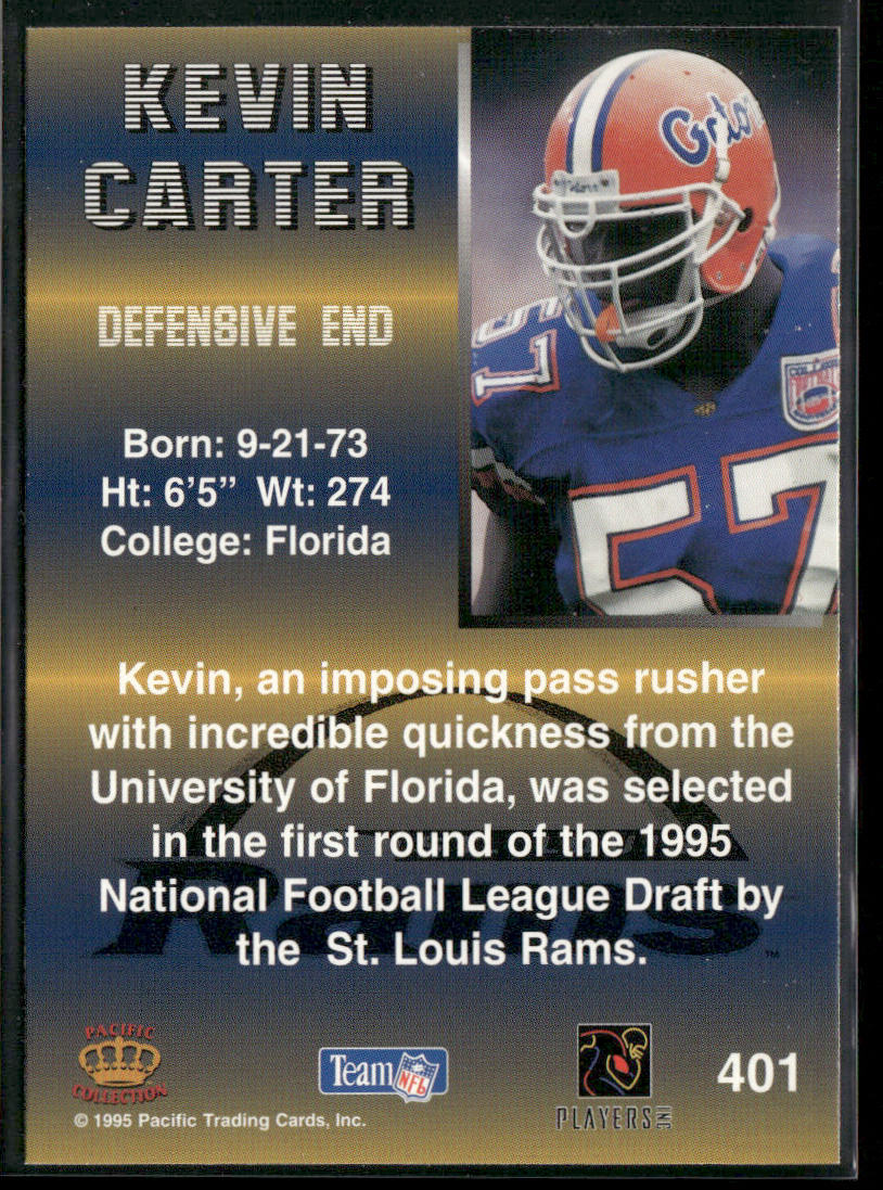 Kevin Carter 1995 Pacific #401 RC St. Louis Rams