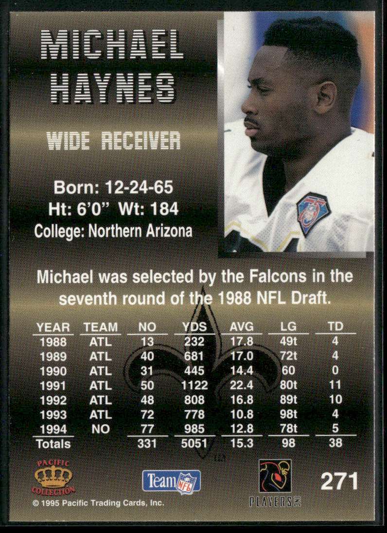 Michael Haynes 1995 Pacific #271 New Orleans Saints