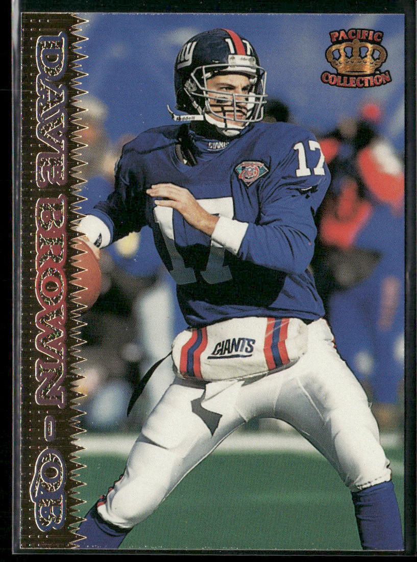 Dave Brown 1995 Pacific #222 New York Giants