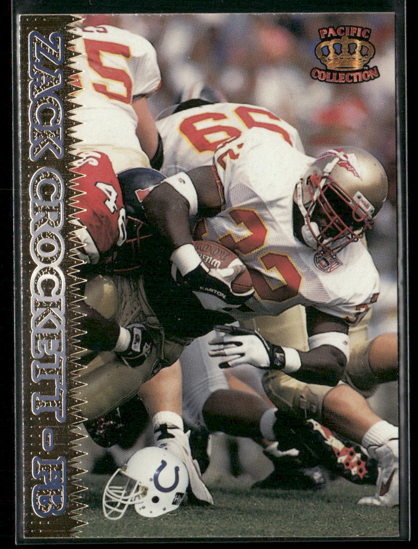 Zack Crockett 1995 Pacific #249 RC Indianapolis Colts front