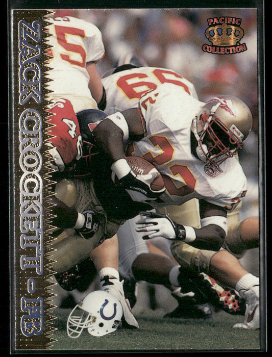 Zack Crockett 1995 Pacific #249 RC Indianapolis Colts front