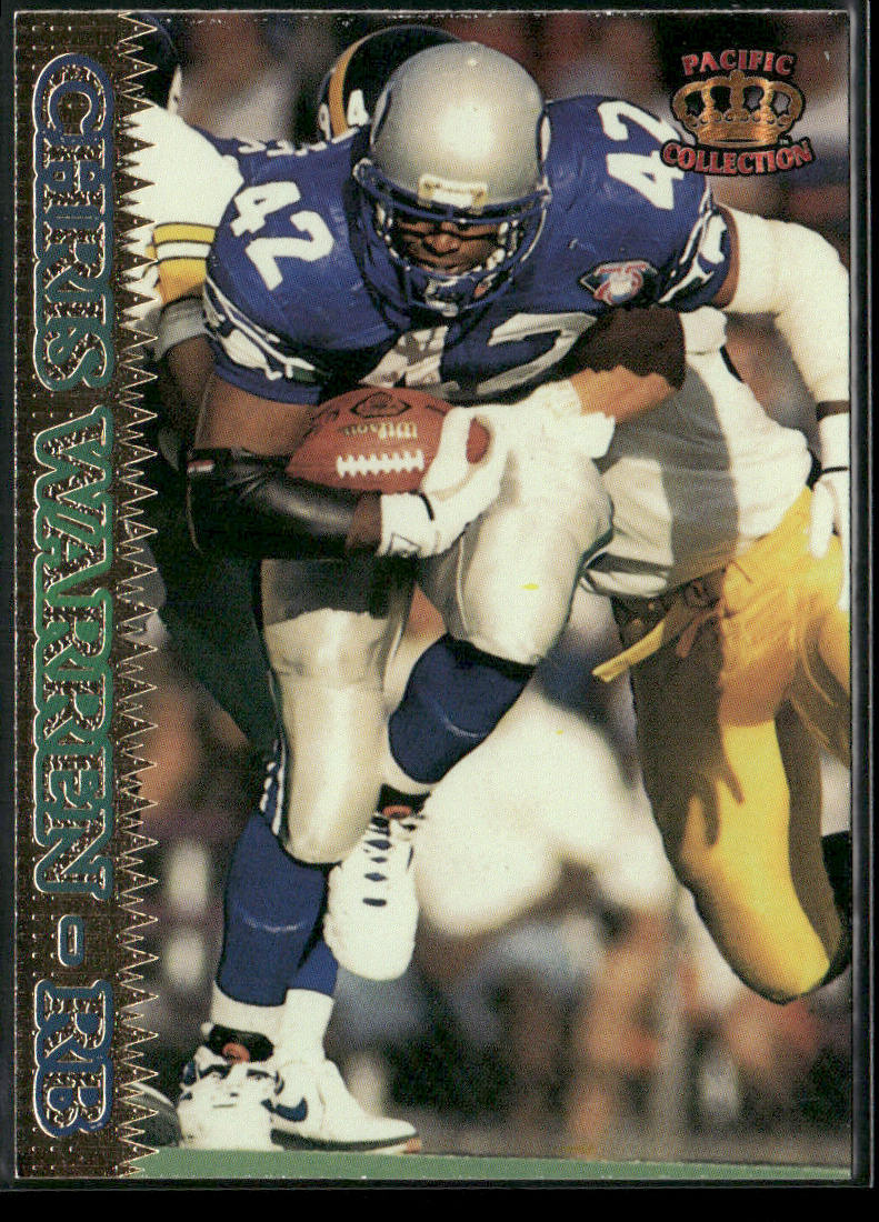 Chris Warren 1995 Pacific #369 Seattle Seahawks front