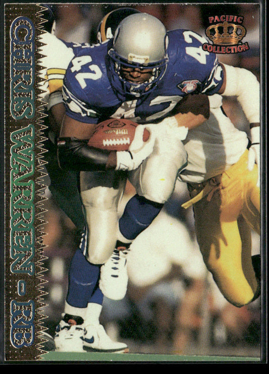 Chris Warren 1995 Pacific #369 Seattle Seahawks front