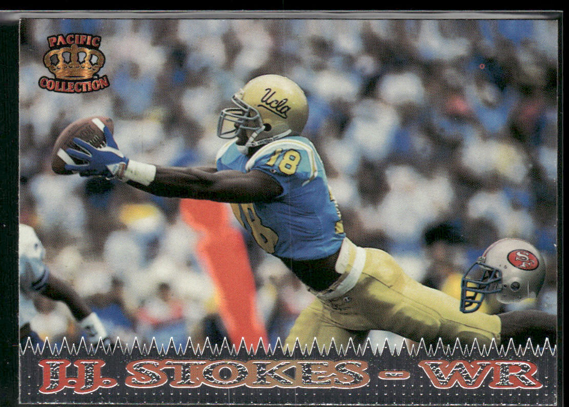J.J. Stokes 1995 Pacific Platinum #36 RC San Francisco 49ers
