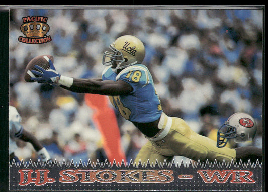 J.J. Stokes 1995 Pacific Platinum #36 RC San Francisco 49ers