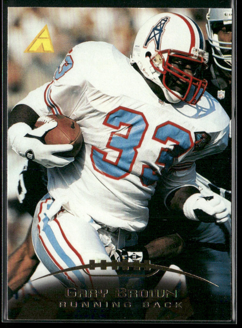 Gary Brown 1995 Pinnacle #166 Houston Oilers