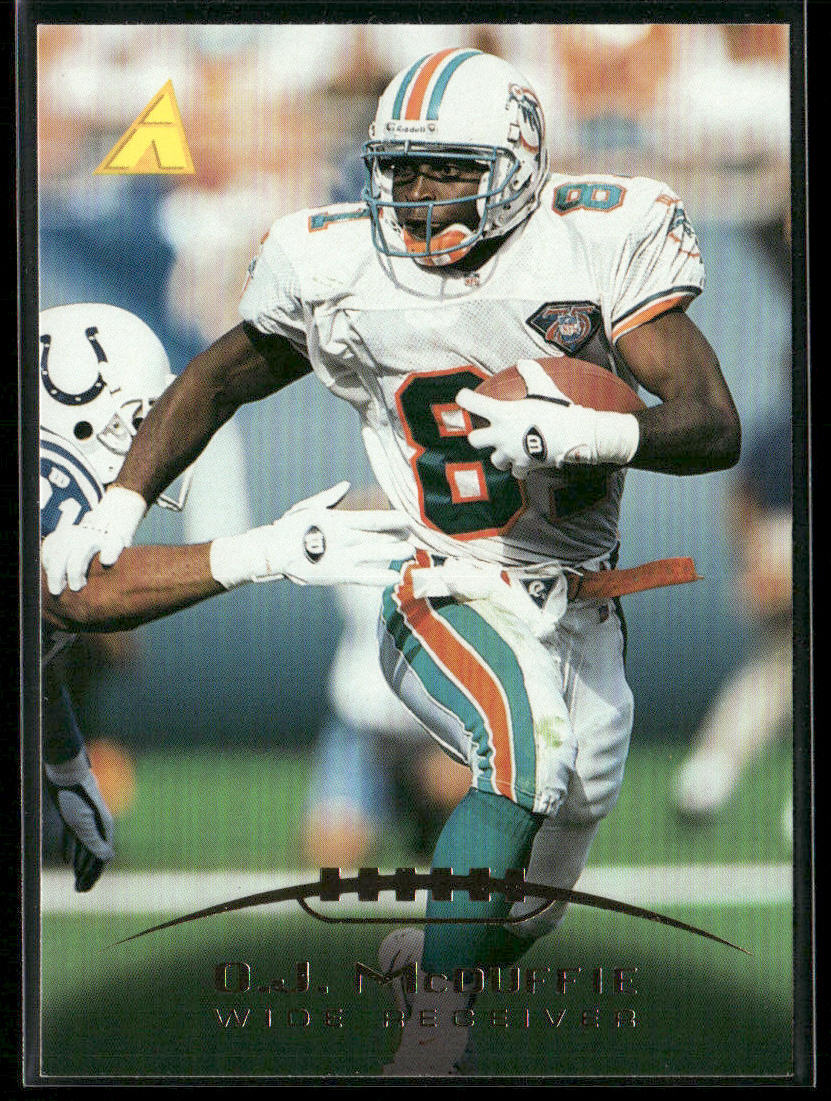 O.J. McDuffie 1995 Pinnacle #139 Miami Dolphins
