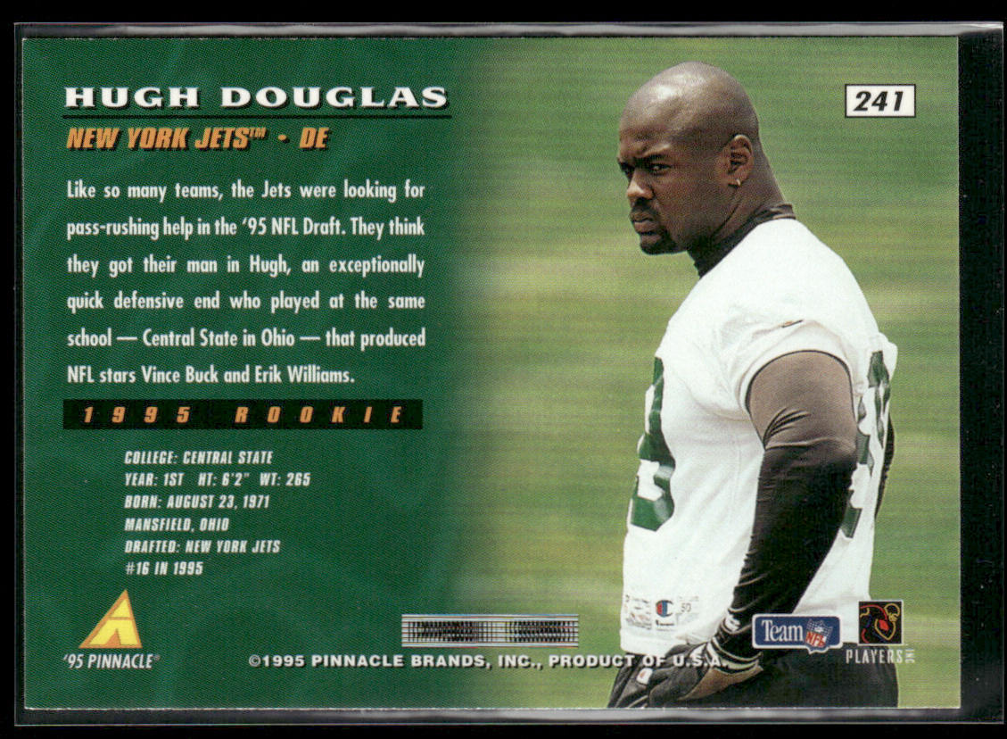 Hugh Douglas 1995 Pinnacle #241 RC New York Jets