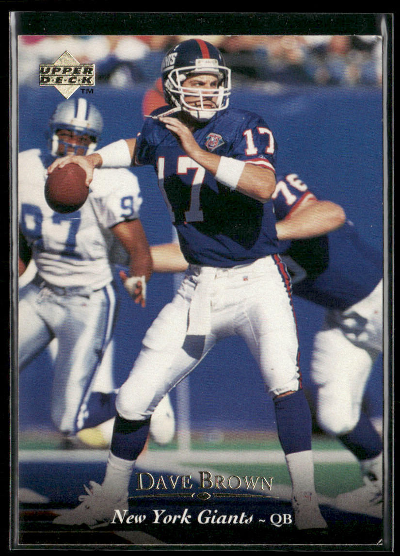 Dave Brown 1995 Upper Deck #89 New York Giants