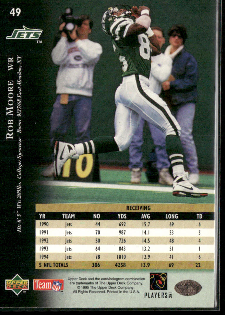 Rob Moore 1995 Upper Deck #49 Arizona Cardinals