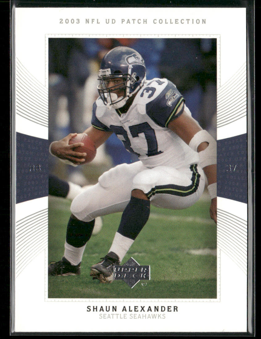 Shaun Alexander 2003 UD Patch Collection #37 Seattle Seahawks