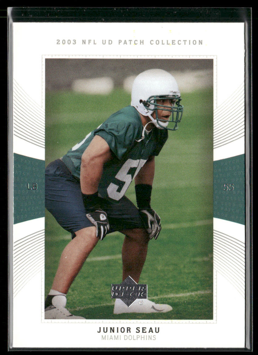 Junior Seau 2003 UD Patch Collection #55 Miami Dolphins