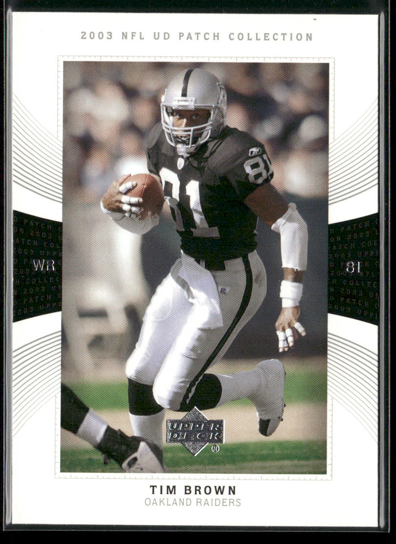 Tim Brown 2003 UD Patch Collection #65 Oakland Raiders
