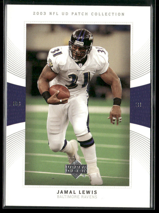 Jamal Lewis 2003 UD Patch Collection #53 Baltimore Ravens