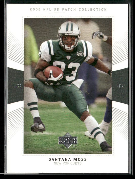 Santana Moss 2003 UD Patch Collection #69 New York Jets