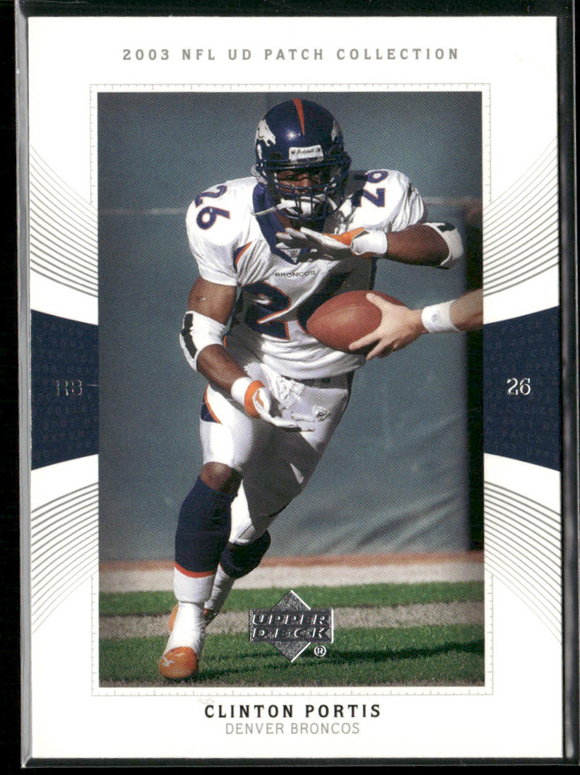Clinton Portis 2003 UD Patch Collection #26 Denver Broncos