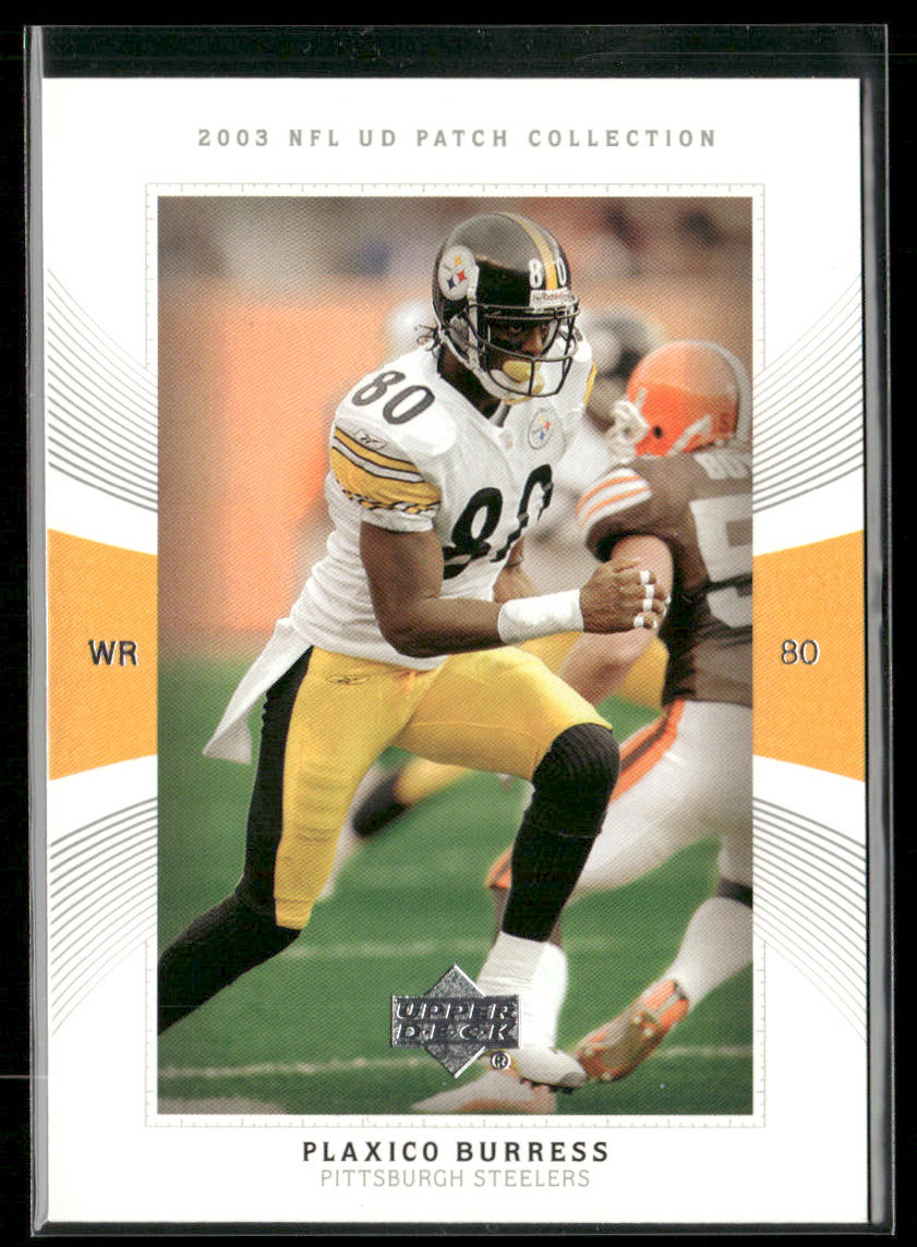 Plaxico Burress 2003 UD Patch Collection #62 Pittsburgh Steelers