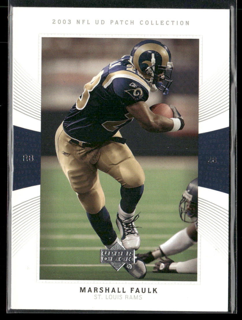 Marshall Faulk 2003 UD Patch Collection #28 St. Louis Rams