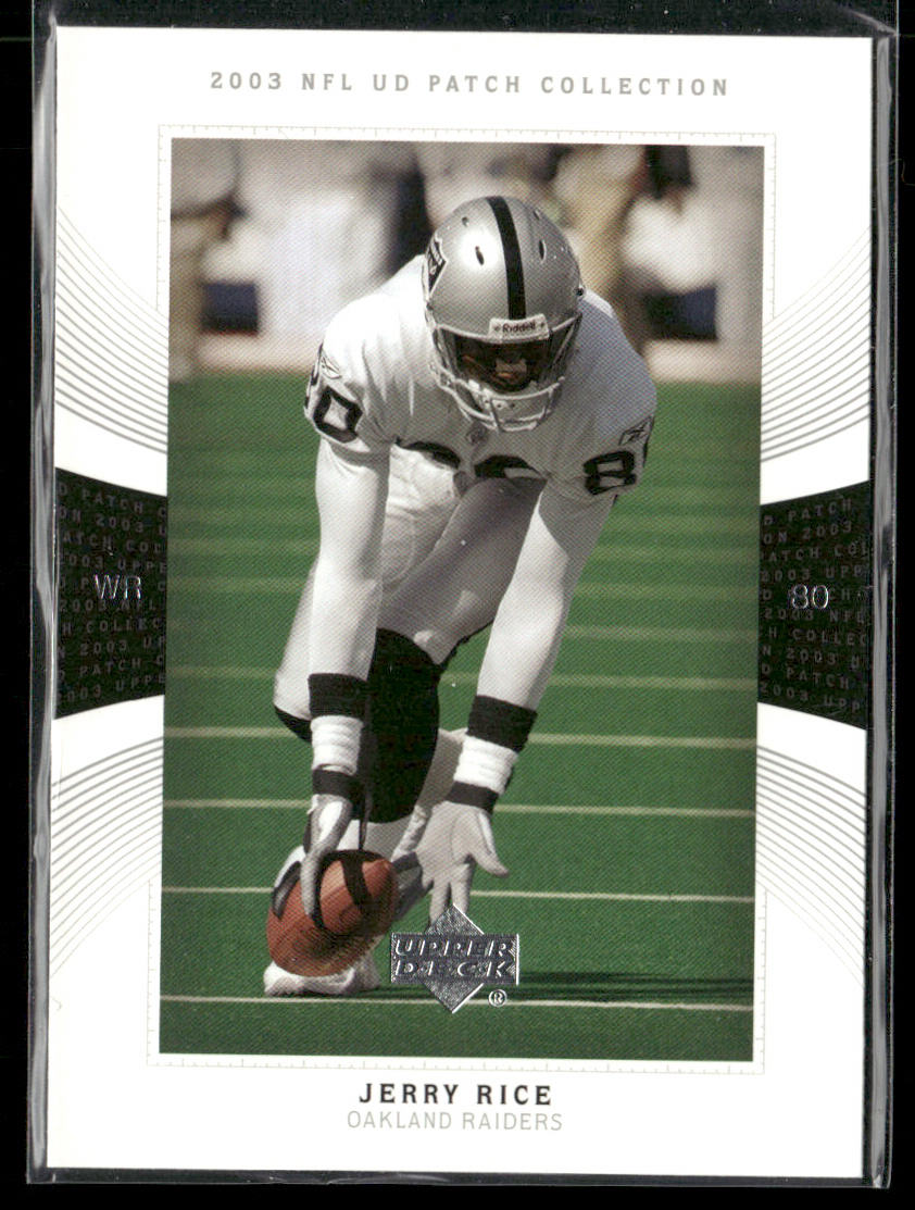 Jerry Rice 2003 UD Patch Collection #80 Oakland Raiders