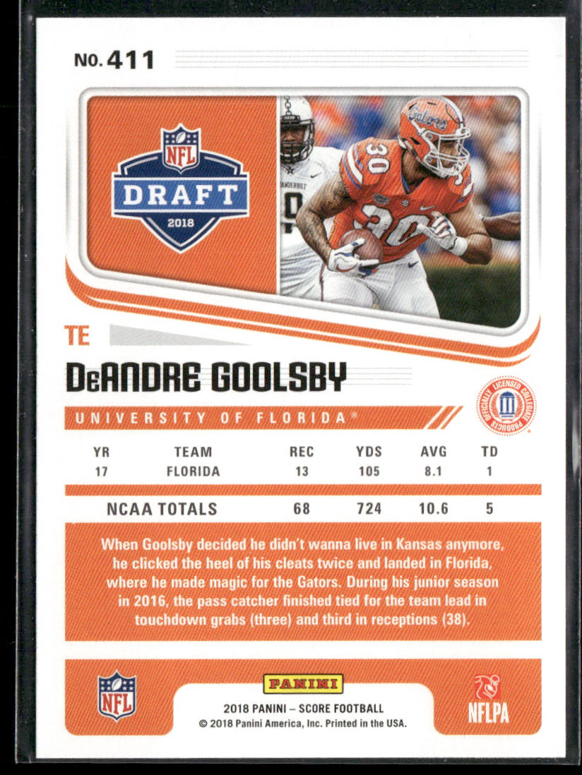 DeAndre Goolsby 2018 Score #411 Florida Gators