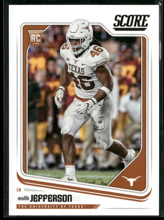 Malik Jefferson 2018 Score #343 RC Texas Longhorns
