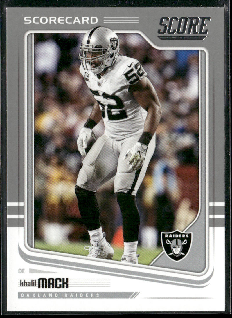 Khalil Mack 2018 Score Scorecard #250 Oakland Raiders