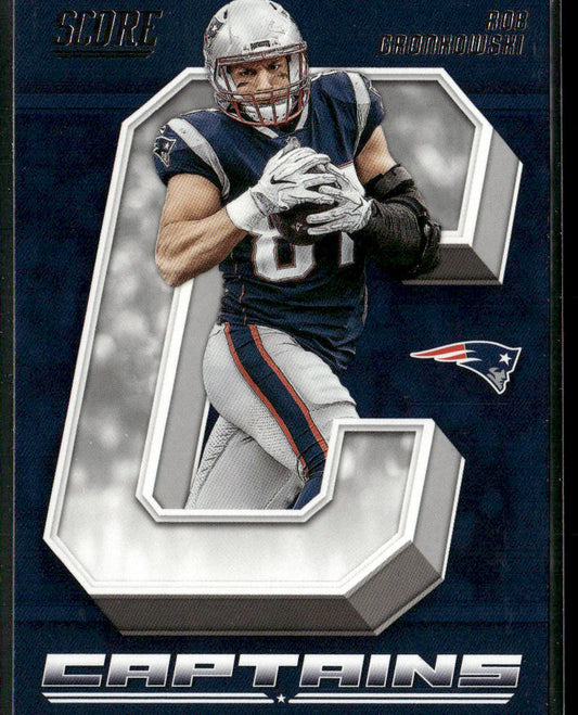 Rob Gronkowski 2018 Score Captains #19 New England Patriots