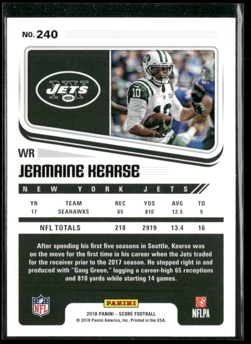 Jermaine Kearse 2018 Score #240 New York Jets