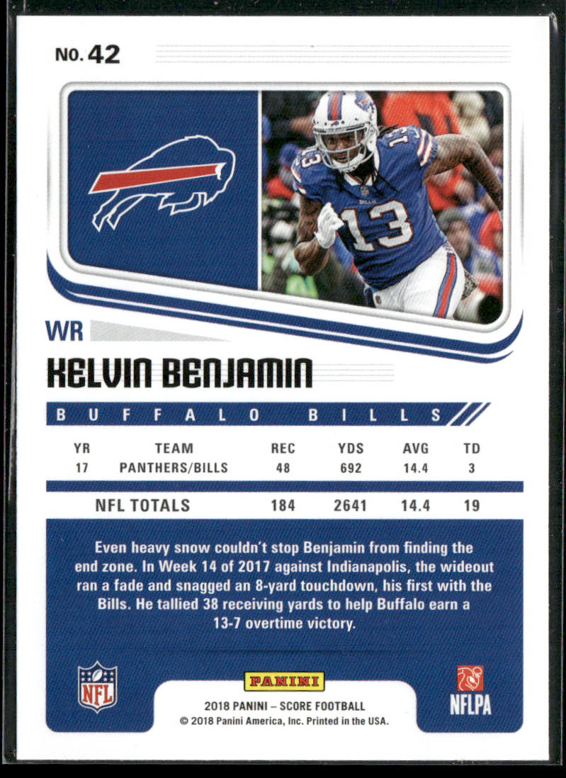 Kelvin Benjamin 2018 Score #42 Buffalo Bills