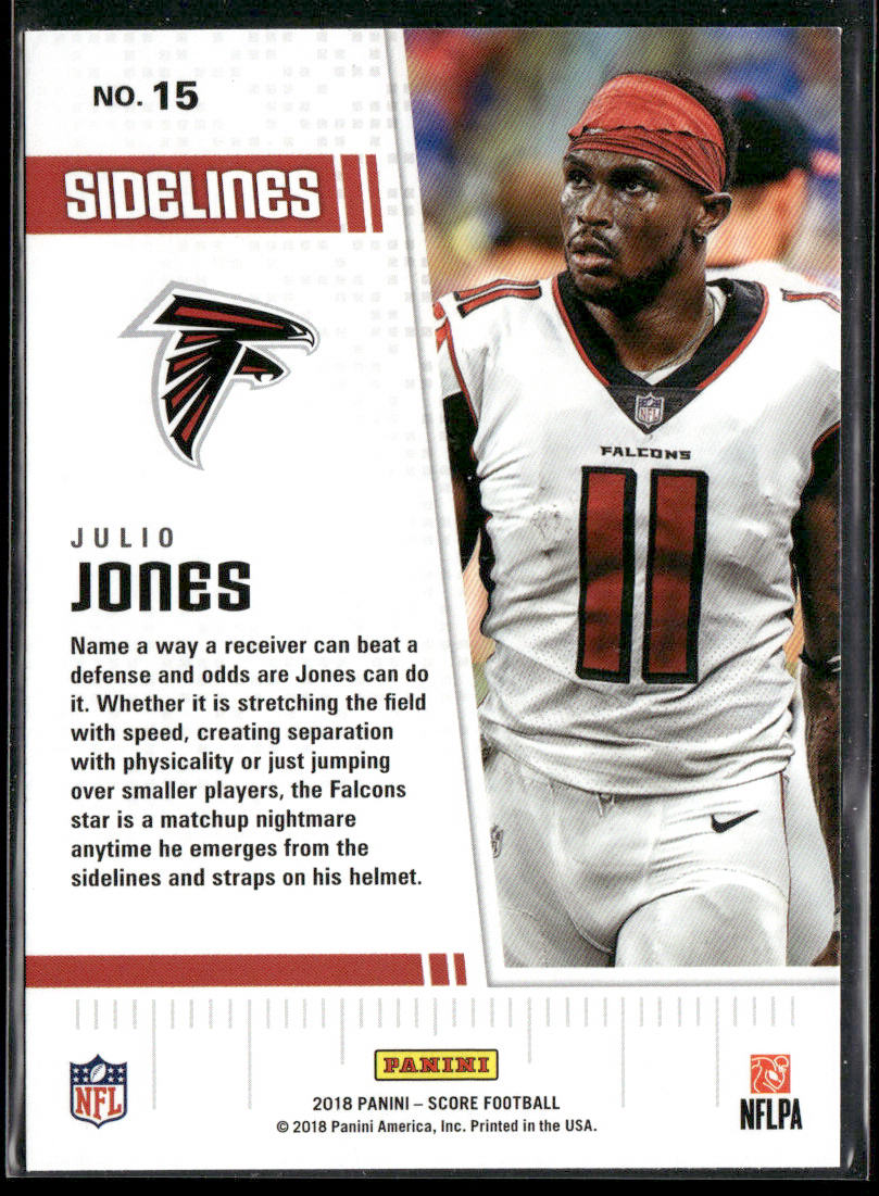 Julio Jones 2018 Score Sidelines #15 Atlanta Falcons