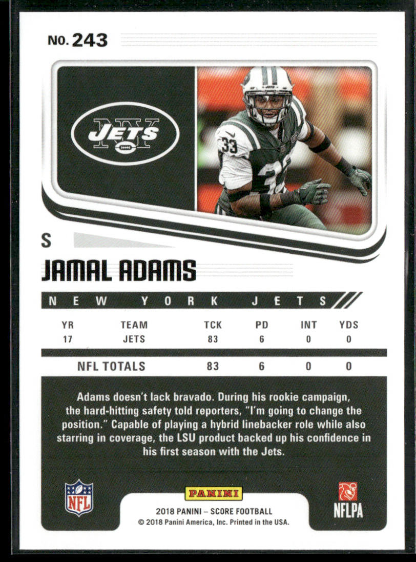 Jamal Adams 2018 Score #243 New York Jets