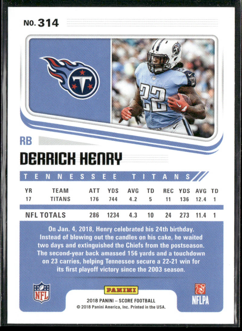 Derrick Henry 2018 Score #314 Tennessee Titans