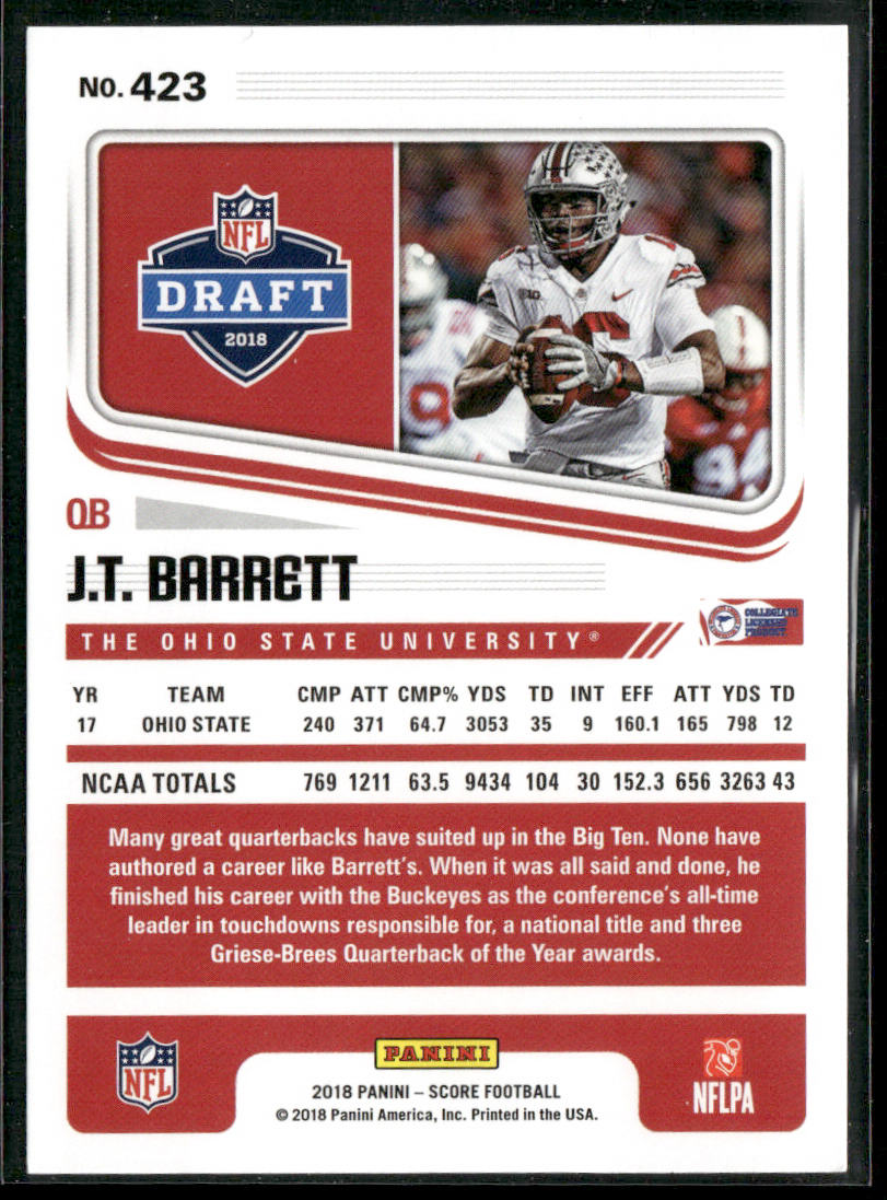 J.T. Barrett 2018 Score #423 Ohio State Buckeyes