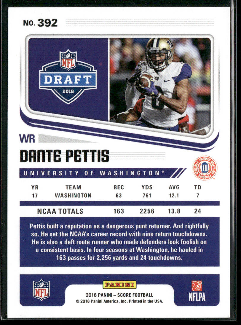 Dante Pettis 2018 Score #392 Washington Huskies